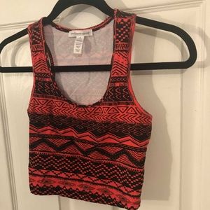 tribal print crop top